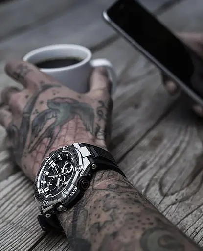 Наручные мужские часы оригинальные Casio G-Shock GST-B100-1AER Япония с полимерным ремешком (модуль 5513) - фото 4