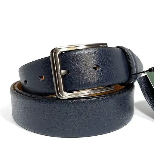 Ремінь Sergio Torri зі шкіри оленя синій, класична пряжка acs0032069 - фото 4