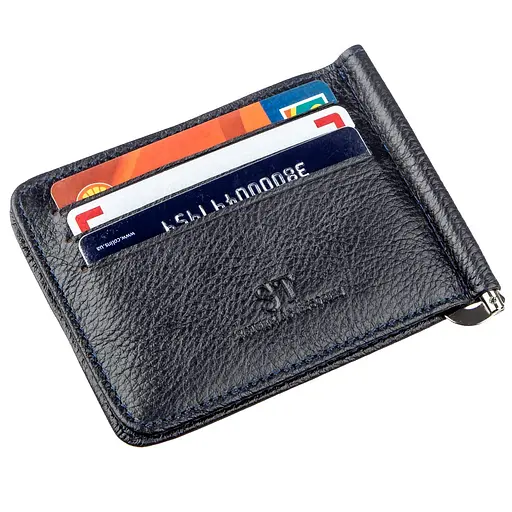 Мужской кожаный кошелек ST Leather 11х8.5 см acs0014977 - фото 6