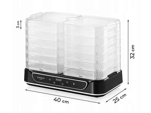 Дегідратор для овочів фруктів грибів Mozano VitaDry AGD/SUS/04 - фото 2