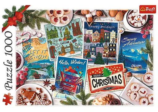 Пазл Trefl Зимові спогади колаж 1000 ел. (10730) - фото 2