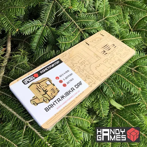 Дерев'яний конструктор Вантажівка DAF 93 деталі - фото 3