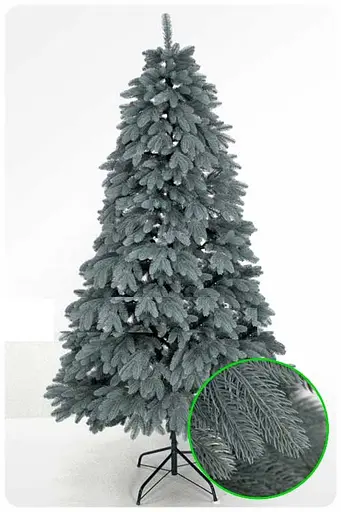 Штучна пухнаста ялинка Преміум (висота 1.50 м) лита (Блакитна) - фото 4