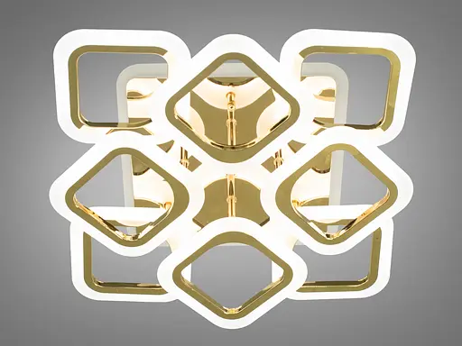 Светодиодная люстра Смарт светильник с пультом, 110Вт, золото. - фото 3