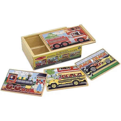 Пазл Melissa & Doug Машинки набір з 4 пазлів в коробці (MD3794)