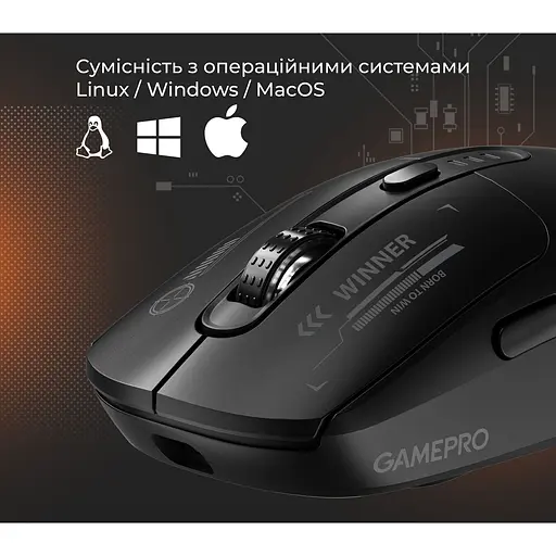 Миша GamePro Genesis Winner Wireless Black (GM079B) [140367] - фото 12