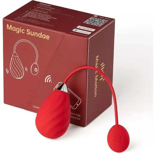 Смарт-віброяйце Magic Motion Sundae Red - фото 3