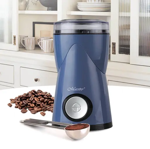 Электрическая кофемолка Maestro MR-453 измельчитель кофейных зерен для дома Синий - фото 2