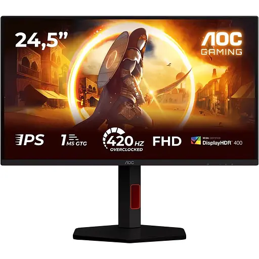 Монітор AOC 24.5" 25G4KUR FHD IPS 420Hz (25G4KUR) - фото 1