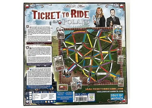Настольная игра Days of Wonder Билет на поезд: Польша (Ticket to Ride: Poland) (англ.) (DOWD0028) - фото 4