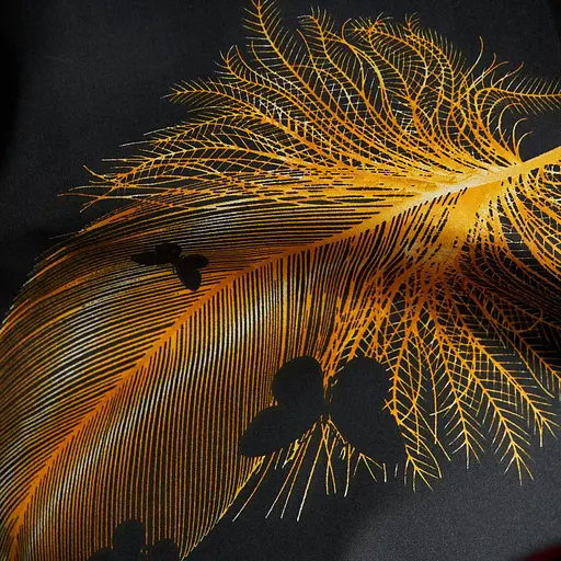 Комплект постельного белья Moon&Star Микросатин Premium Golden Flutter Полуторный Евро 160х220 наволочки 2х70х70 - фото 7