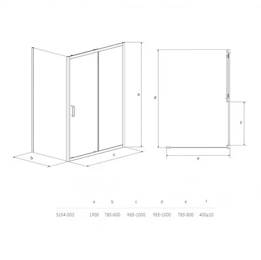 Душова кабіна Cersanit Zip 100x80 S154-003, прозорий, хром - фото 4