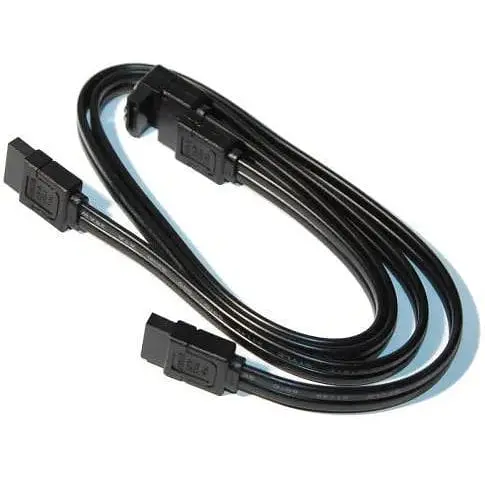 Кабель Voltronic Sata черный 50 см Voltronic угловой разъем с защелками 2 шт.