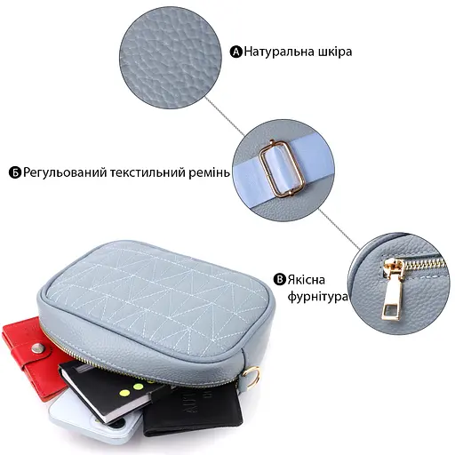 Женская сумка Vintage из натуральной кожи 20х14х7 см sum0027609 - фото 4