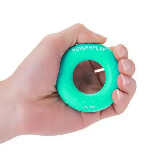 Еспандер кістьовий PowerPlay силіконовий PP-4338 Hand Grip Medium 20 кг Зелений (PP_4338_Green_20kg) - фото 3