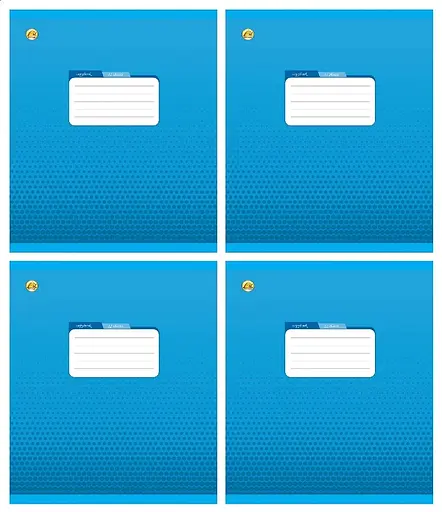 Зошити учнівські 12 аркушів коса лінія "ПЕРШОКЛАСНИК" №2 (внутрішній блок підвищеної щільності 70гр/м2, обкладинка 200гр/м2), 25 шт. в упаковці