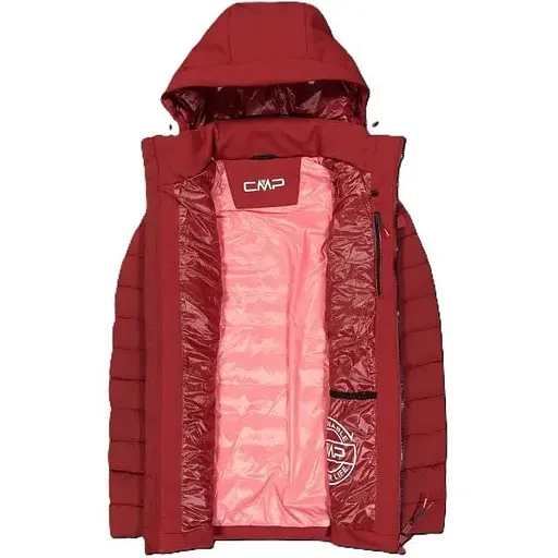 Куртка CMP Women's Sustainable Softshell Hybrid Jacket Red S (1097-32K1516-C905 38) - фото 4