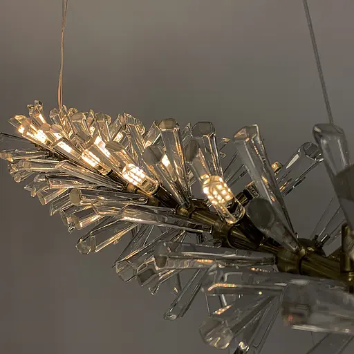 Удлиненная дизайнерская люстра с кристаллами Line.F NO 4-1000L - фото 5