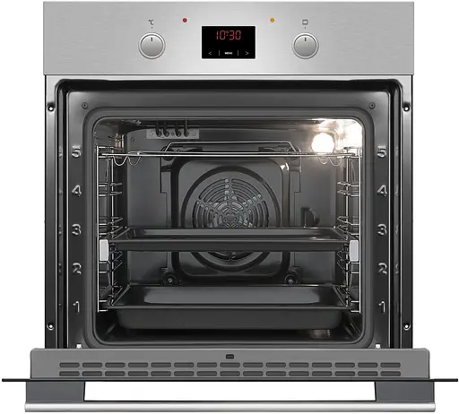 Духовка электрическая Hansa 60 см 65 л A гриль эмаль легкого очищения нержавеющая сталь - фото 2