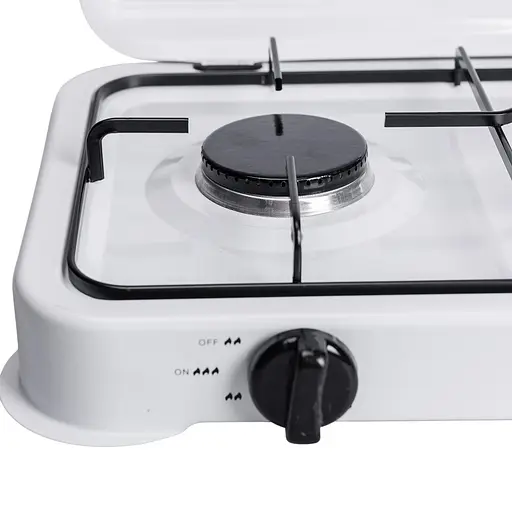 Настільна газова плита Sokany SK-6003W 3 конфорки 5.5 кВт міні під балонний газ Білий  - фото 7