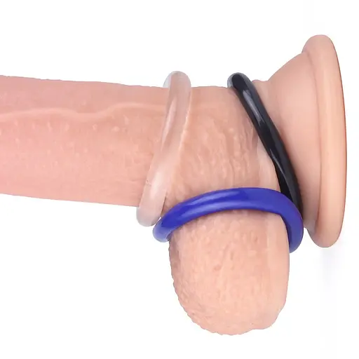 Набор эрекционных колец Lovetoy Power Plus Cock Ring Series Triple Donut 3 шт. мульти - фото 10