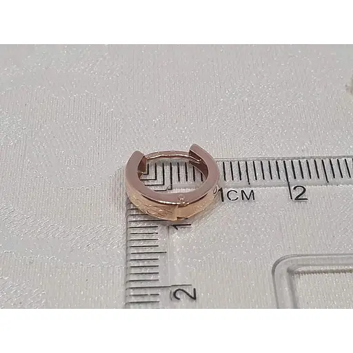 Золотые серьги с алмазной гранью. 470154 - фото 6