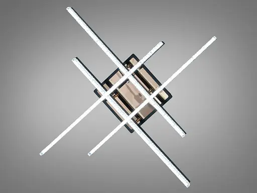 Світлодіодна стельова люстра Romin чорна 60 Вт до 10 м² - фото 2