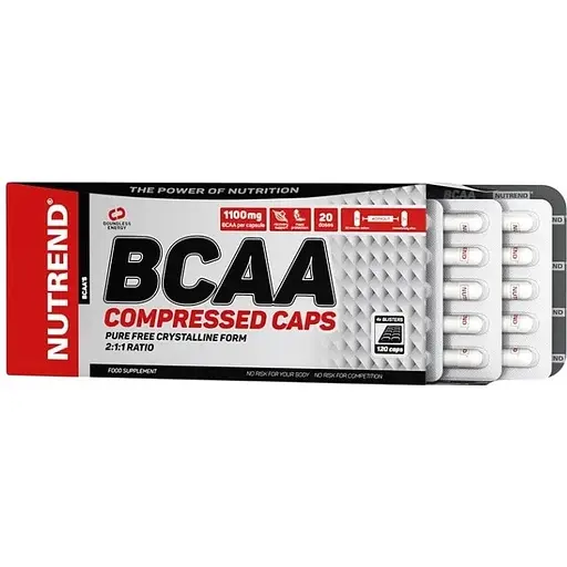 Аминокислота BCAA Nutrend BCAA Compressed 120 капсул - фото 1
