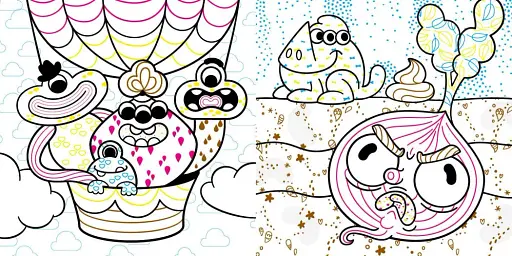 Нові водяні розмальовки. Монстрики - фото 3