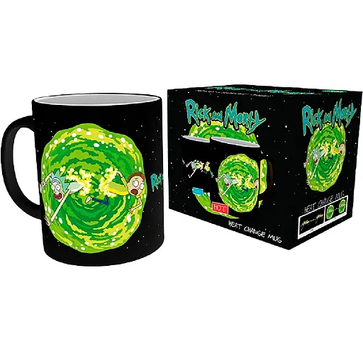 Чашка хамелеон Rick and Morty Portal (Рік і Морті) 320 мл - фото 1