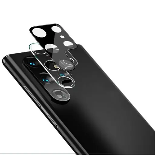 Захисне скло на камеру DK 3D Color Glass для Samsung Galaxy S22 Ultra 5G S908 black - фото 2