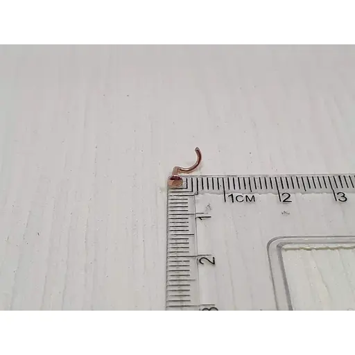 Золота сережка-пірсинг Астор в ніс. Артикул 3182120 - фото 4