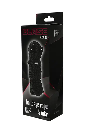 Мотузка для бондажу Dreamtoys Blaze Deluxe Bondage Rope 5 м чорний - фото 5