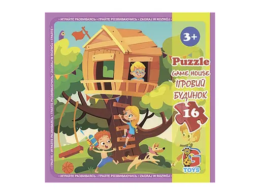 Пазлы G-Toys Детская площадка, 16 элементов, LX07