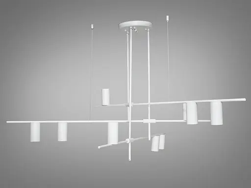 Чарівна підвісна люстра Loft на 9 ламп від українського бренду "Діаша", бі. - фото 3