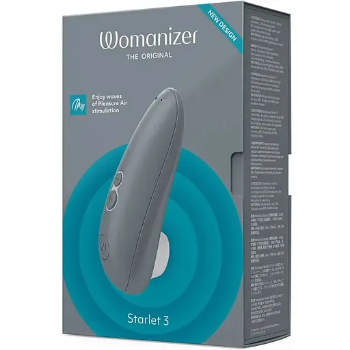 Вакуумний кліторальний стимулятор Womanizer Starlet 3 Grey - фото 6
