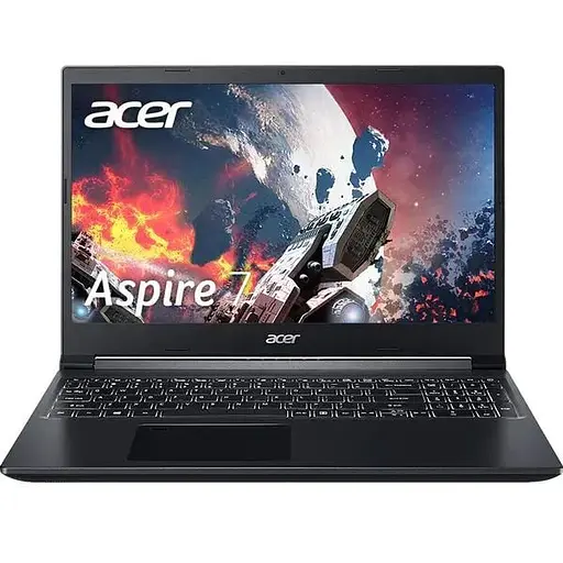 Ігровий ACER Aspire 7 A715-42G, AMD Ryzen 5 5500U 4GHz, 15.6" Full HD, 8GB, SSD 512GB, NVIDIA GeForce GTX 1650, DOS, чорний