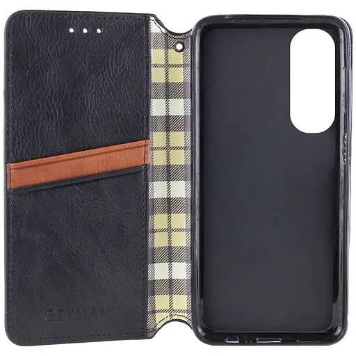 Кожаный чехол-книжка Getman Cubic (PU) для Oppo A60 4G Черный - фото 4