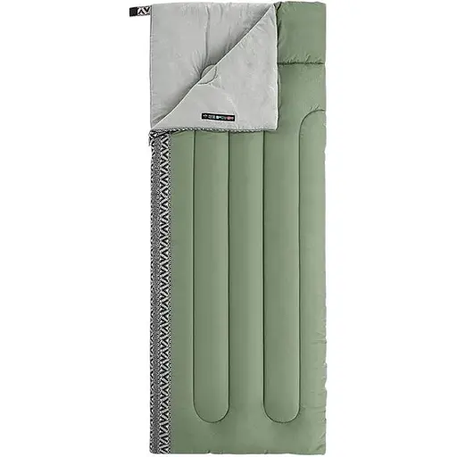 Спальний мішок Naturehike L150 NH20MSD05, 13°C правий темно-зелений - фото 1