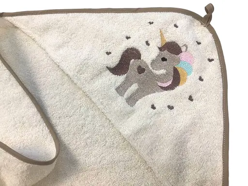 Махровое полотенце Moontime "Единорог молочный" - фото 2