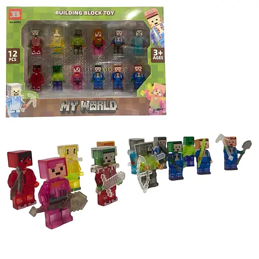 Набор игровых фигурок персонажи My World 12 шт. с оружием (44002) - фото 3