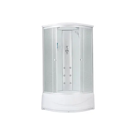 Душевой бокс Kroner KRP Armada – WD.C.T.F. 90x90 см CV031575, Хром матовый, матовый, хром матовый - фото 1