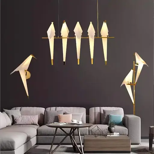 Люстра-композиція з 5 птахів | Арт. AS 145/5 | Line F - фото 6