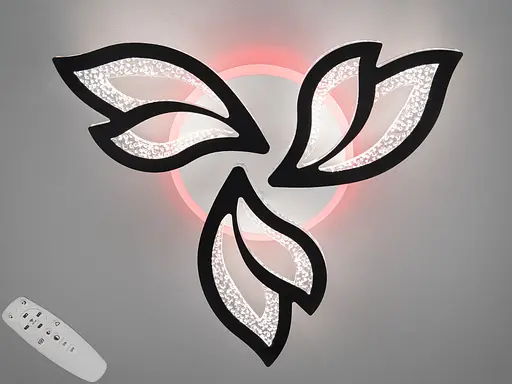 Потолочная светодиодная люстра с пультом, диммером, подсветкой, 55W - фото 1