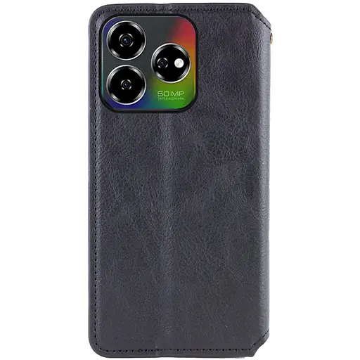 Кожаный чехол-книга GETMAN Cubic (PU) для ZTE Nubia V60 Черный - фото 4