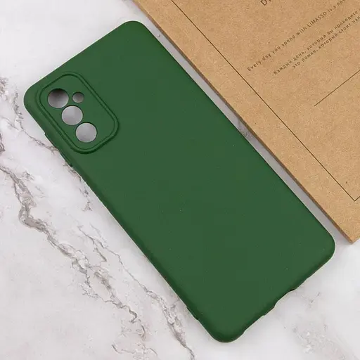 Чохол Getman TPU Liquid Silk Full Camera для Samsung Galaxy A35 Зелений/Dark green - фото 4