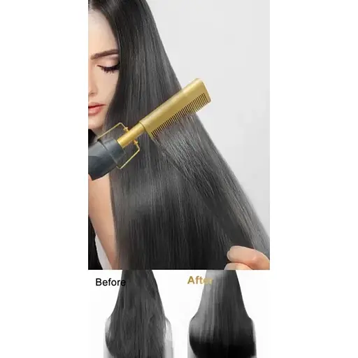 Гребінець для випрямлення волосся Beauty Grand XL-210 електрична щітка 2 в 1 - фото 4