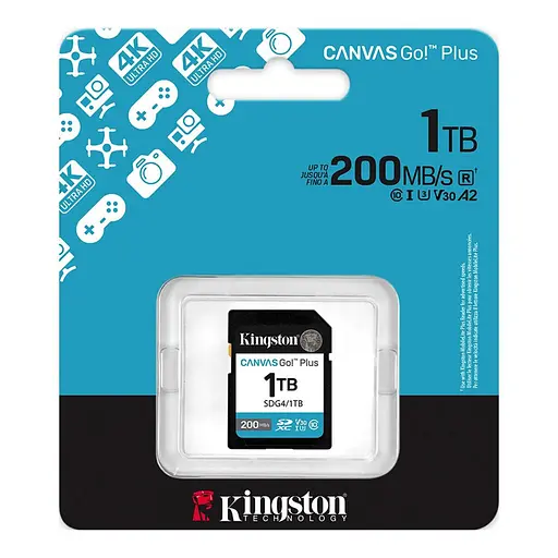 Карта памяти Kingston Canvas Go! Plus 1Tb (UHS-1 U3) A2 V30 (R200MB/s W160MB/s) SDG4/1TB - фото 3