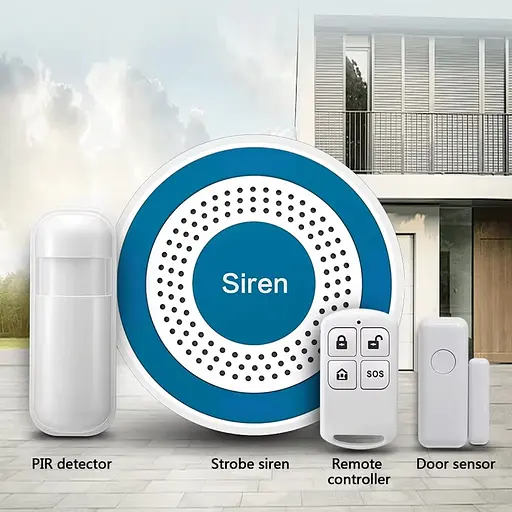 Локальная беспроводная система сигнализации с сиреной Nectronix PE-519-B, 1 датчик, 1 пульт (100214-888-890) - фото 6