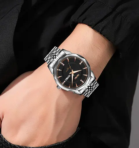 Наручний годинник Skmei 9268 Silver Black, 9268SIBK (18385) - фото 5